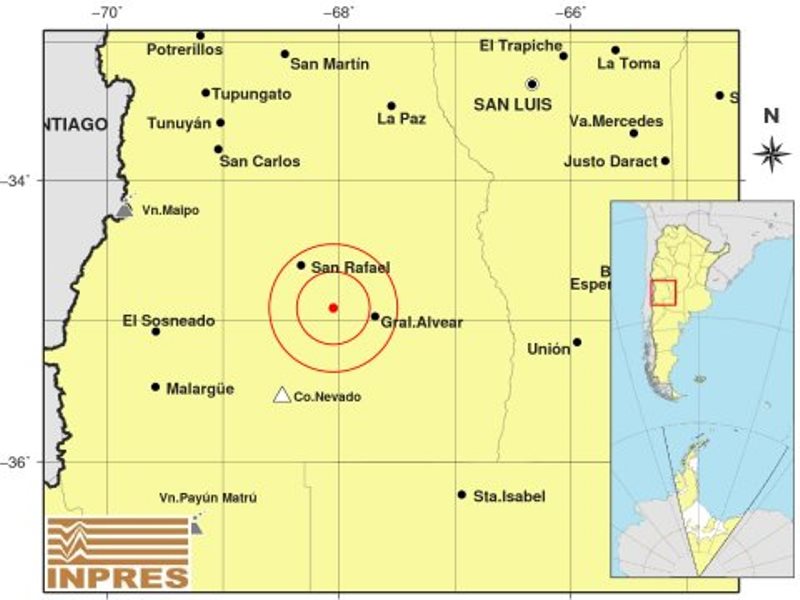 Un temblor se sintió ayer por la tarde en el Sur