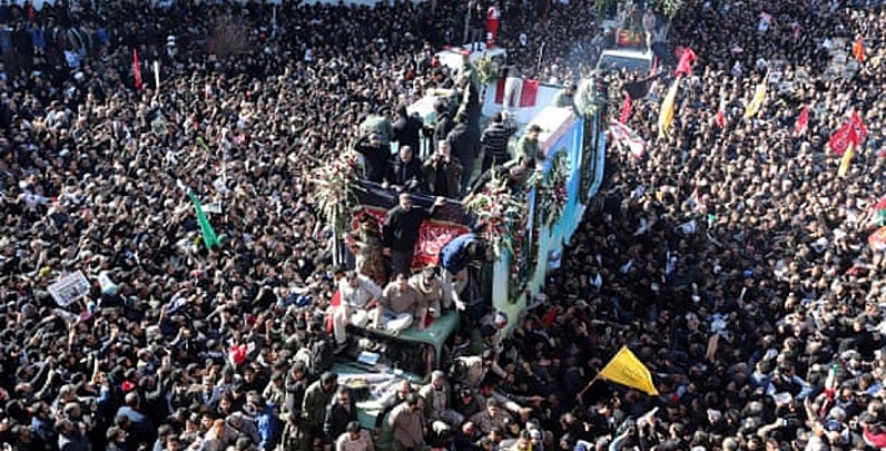 Una estampida dejó al menos 35 muertos en el funeral del general Soleimani en Irán