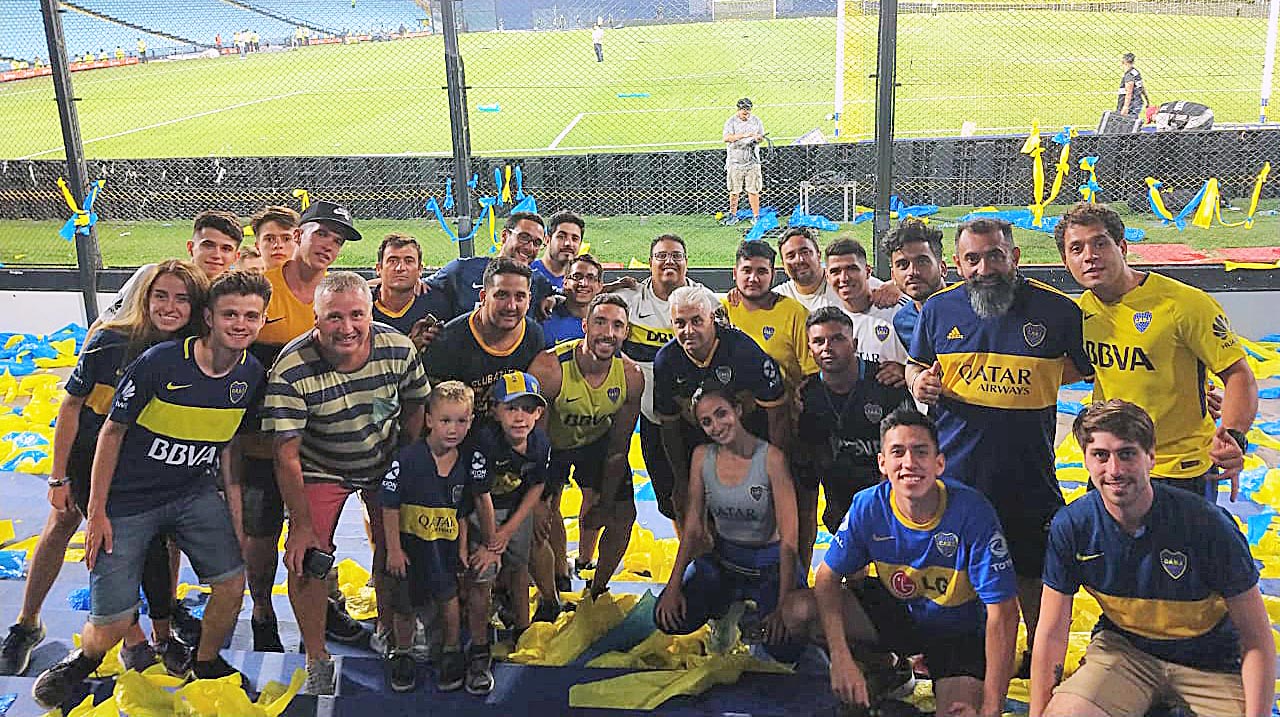 Varios xeneizes sanrafaelinos presentes en La Bombonera en la reanudación de la Superliga