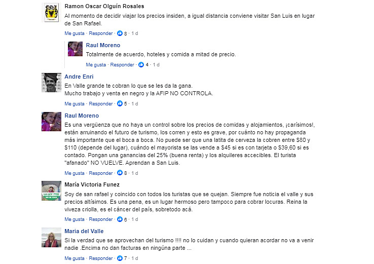 Encendidos comentarios generó el artículo  sobre los precios altos en nuestro departamento