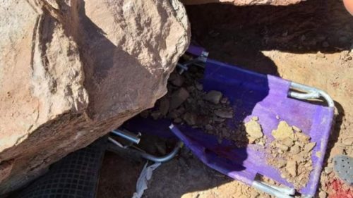 Neuquén: una mujer fue aplastada por una roca en una playa