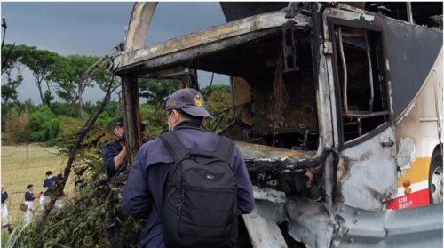 Tragedia en Guinea: una combi chocó contra un camión que transportaba troncos y dos futbolistas murieron