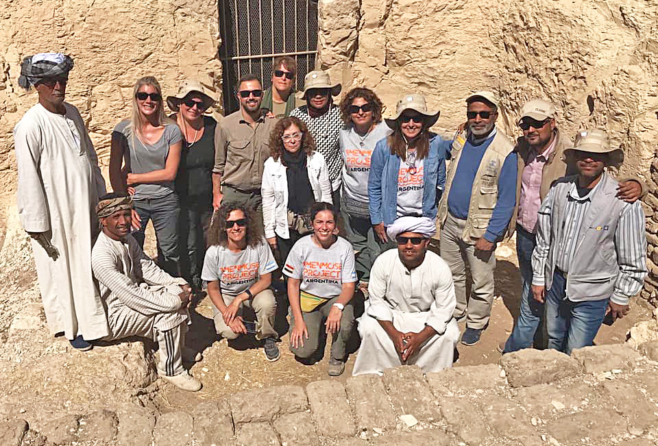 Tras un mes de trabajo en Egipto, vuelven  las sanrafaelinas  que estudiaron la tumba de Amenmose