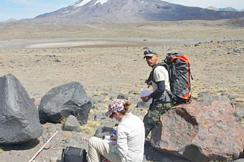 Hallaron cerámicos y bloques incas  en el Sur provincial
