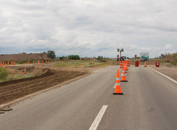 RN40: Vialidad Nacional habilitó un by pass sobre el puente arroyo Chañares sur