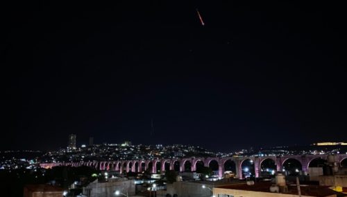 Viral: el meteorito que iluminó el cielo de México quedó retratado en una increíble fotografía