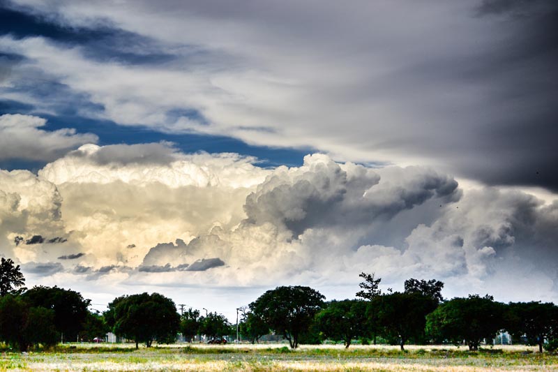 Cuál fue el recorrido de la  fuerte tormenta del domingo