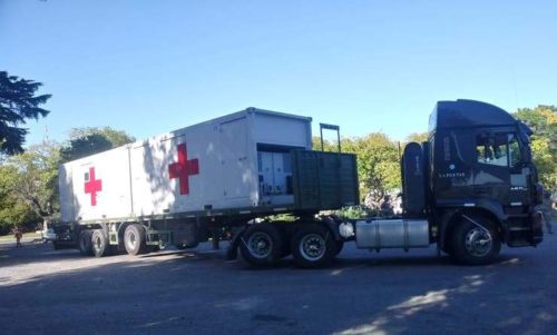 Buenos Aires: en Campo de Mayo el Ejército comenzó un despliegue para montar un hospital de campaña de atención de afectados por coronavirus