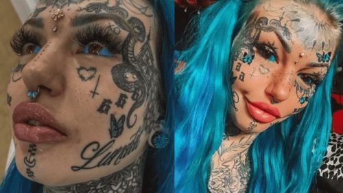 Australia: Buscó refugio emocional en los tatuajes, se tatuó los ojos y casi pierde la visión
