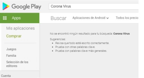 ¿Por qué Google suspendió las aplicaciones sobre Coronavirus en Playstore?
