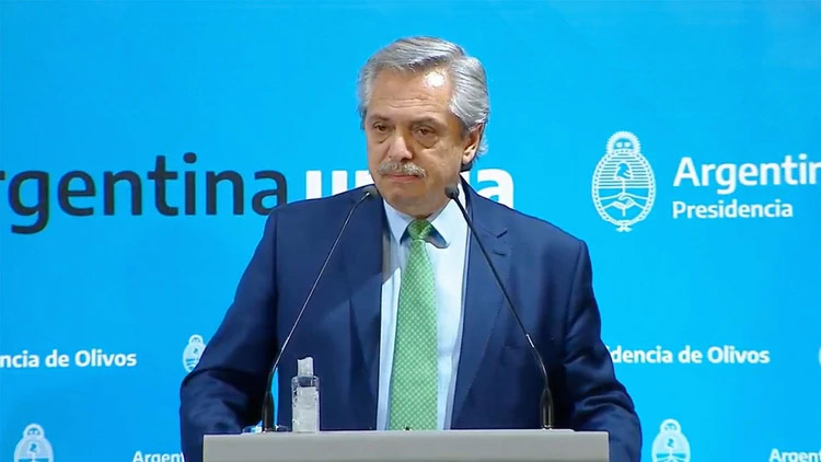 El presidente Fernández decretó la cuarentena obligatoria en todo el país