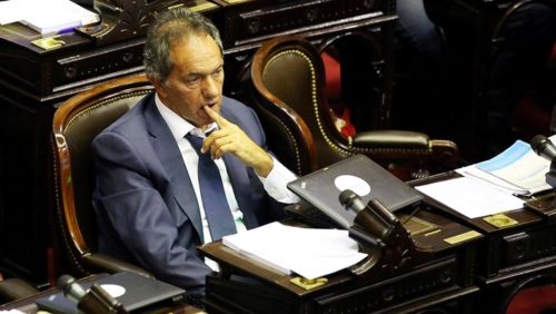 Daniel Scioli presentó su renuncia como diputado de la Nación