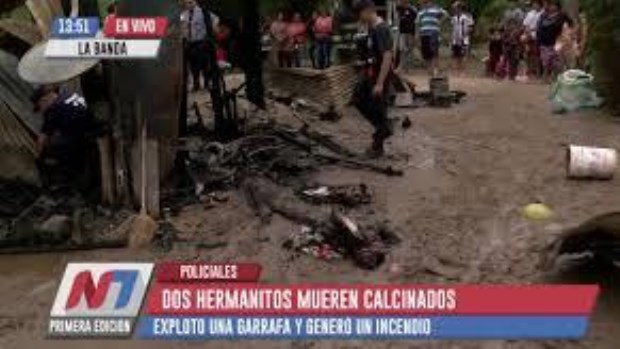 Una mujer y sus dos hijas de 9 y 6 años murieron al incendiarse una vivienda en Santiago del Estero
