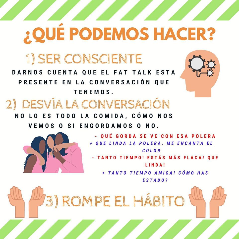 ALDA San Rafael concientiza  sobre el “Fat Talk”