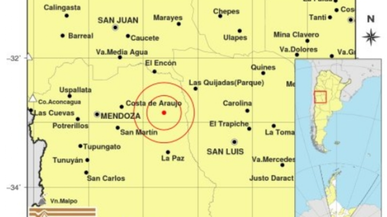 Sismo de leve intensidad con epicentro en Lavalle