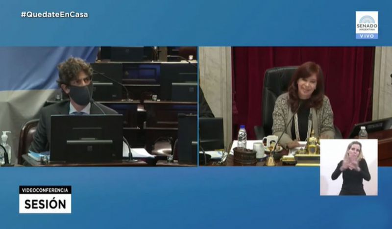 “No me tutee”: fuerte cruce entre Cristina Kirchner y Martín Lousteau en el Senado