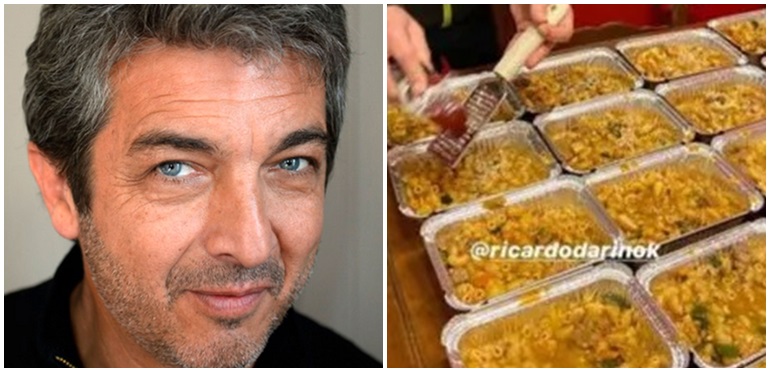 Ricardo Darín cocinó un guiso para ayudar a personas en situación de calle