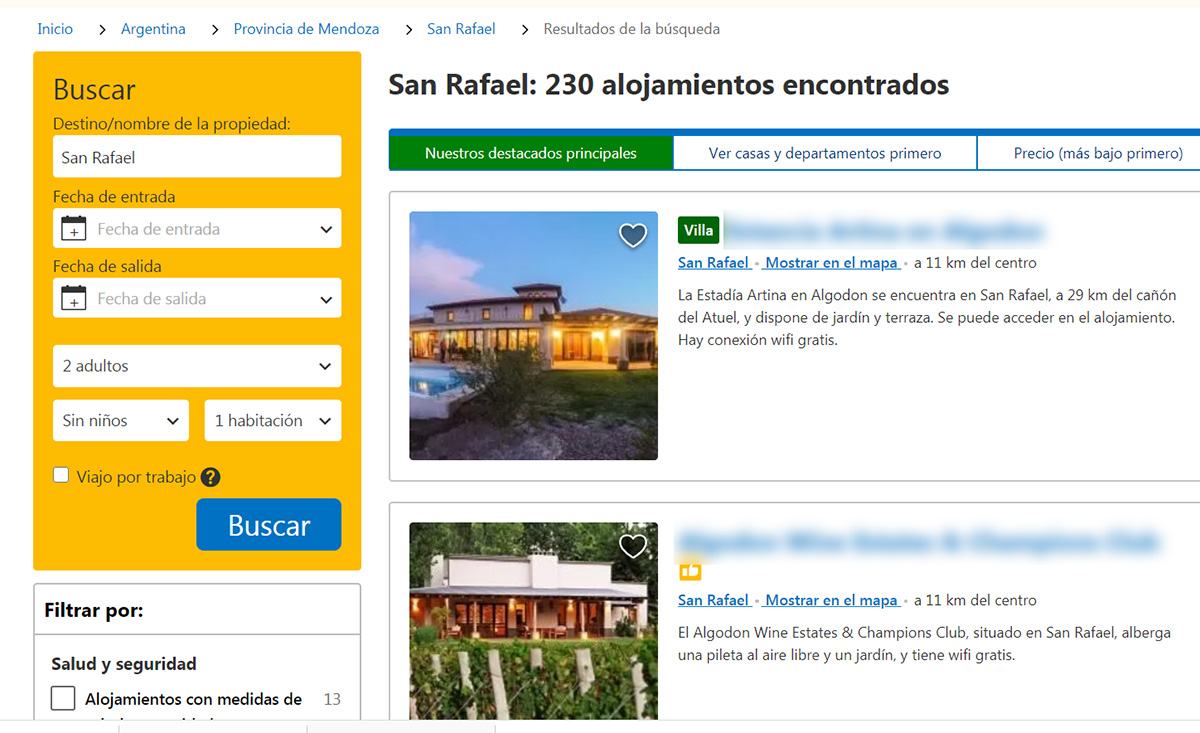 San Rafael es el segundo destino más buscado de Mendoza por los viajeros argentinos