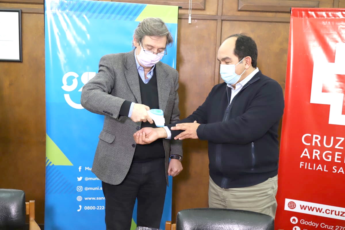 El Municipio de San Rafael recibió  25 termómetros infrarrojos para  su plan de acción contra el covid19