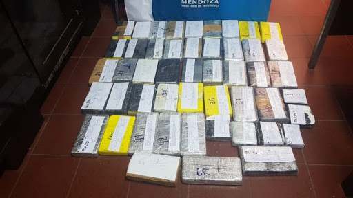 Se secuestró 58 kilos de cocaína en Mendoza en lo que va del año