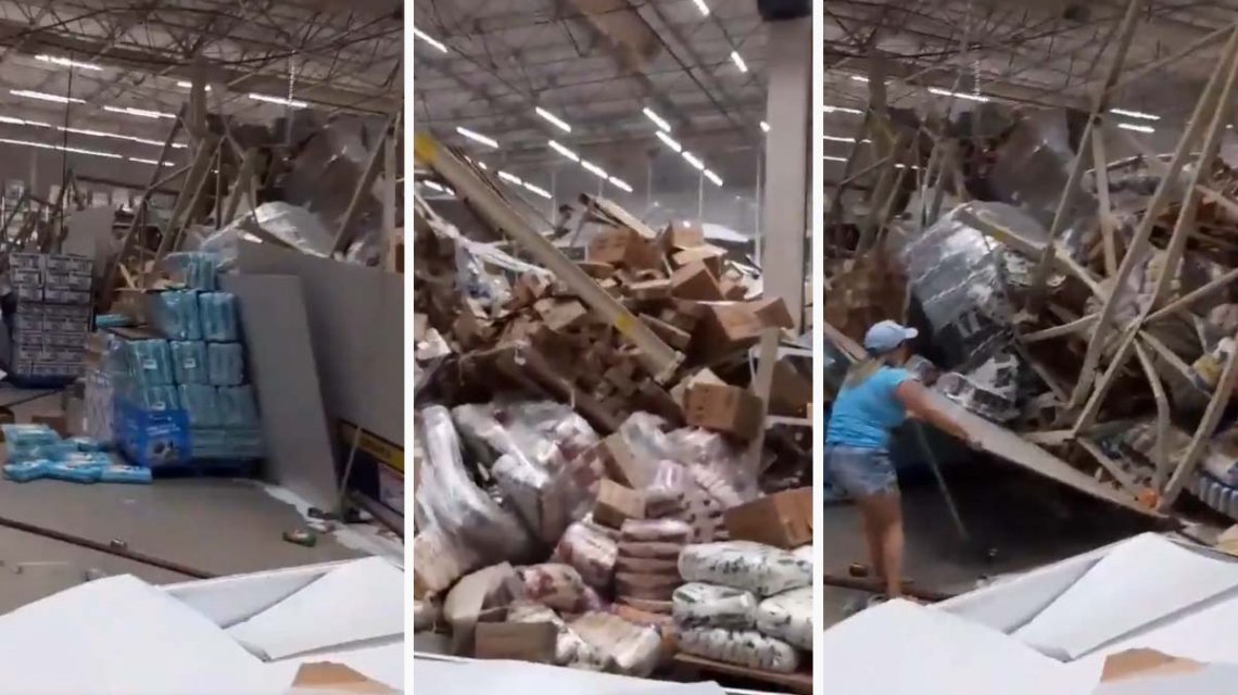 Una empleada de supermercado murió aplastada por una góndola