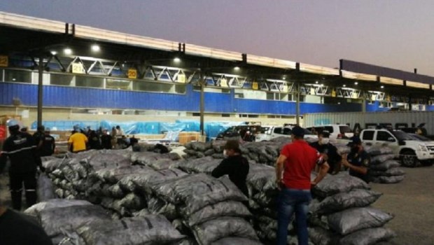 Incautación récord de cocaína en un puerto privado paraguayo