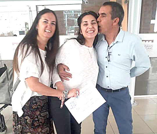 A cuatro años de ser atropellada,  Candela Giménez aún sigue en recuperación