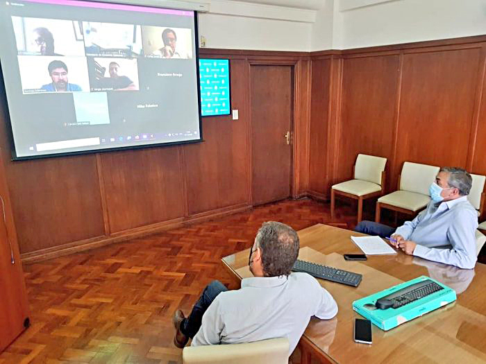 El ministro Vaquié  se reunió en forma  virtual con autoridades de la Cámara de  Comercio local