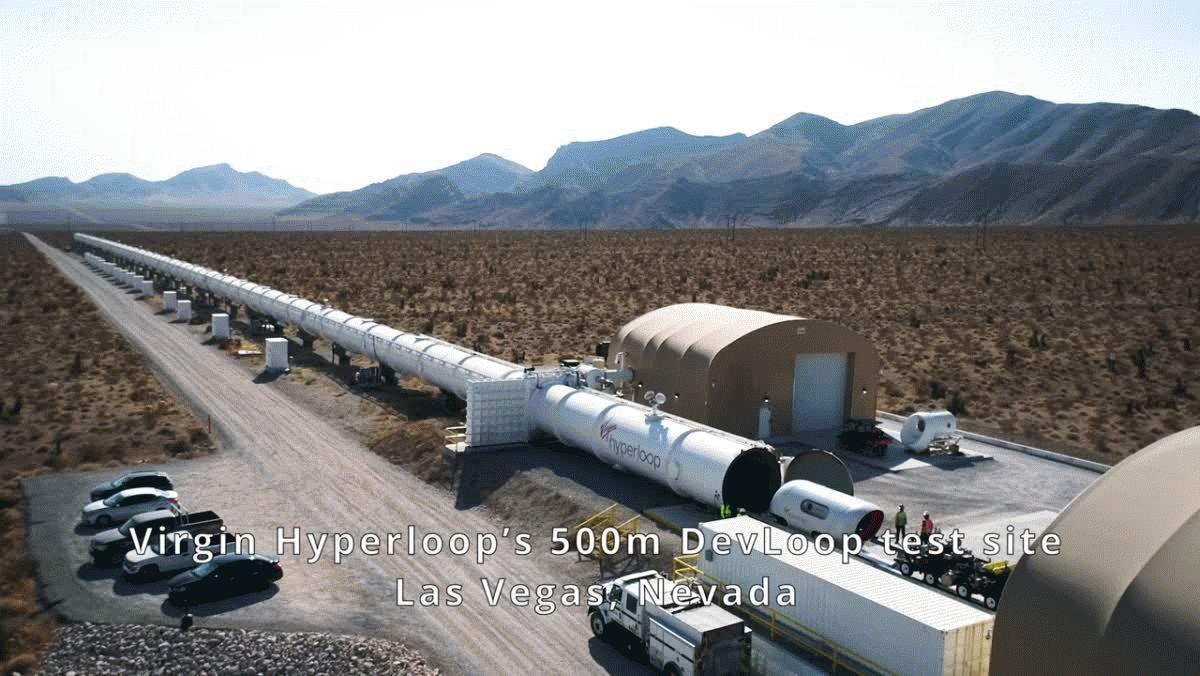 ¿Cómo es el tren ultrarrápido que probó Virgin Hyperloop?