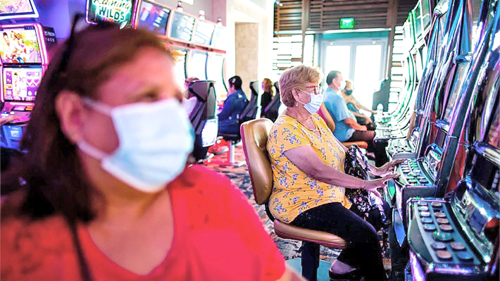 El casino local  puede recibir  hasta 108 personas por el protocolo