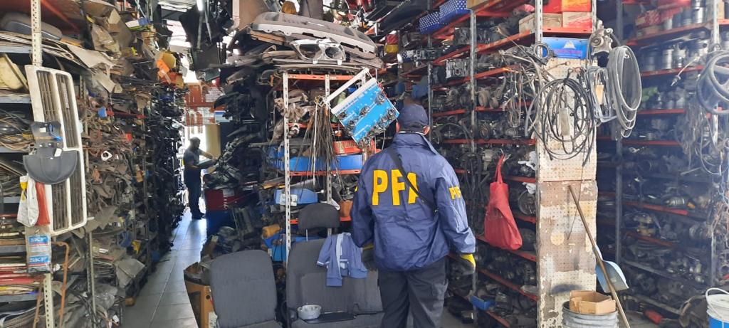 La Policía Federal desarticuló una organización criminal dedicada al comercio de autopartes robadas con asentamiento en San Rafael