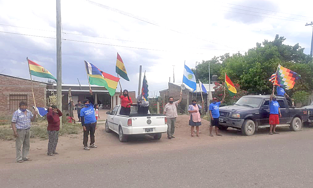 La colectividad  boliviana de Salto  de las Rosas festejó la asunción de Luis Arce