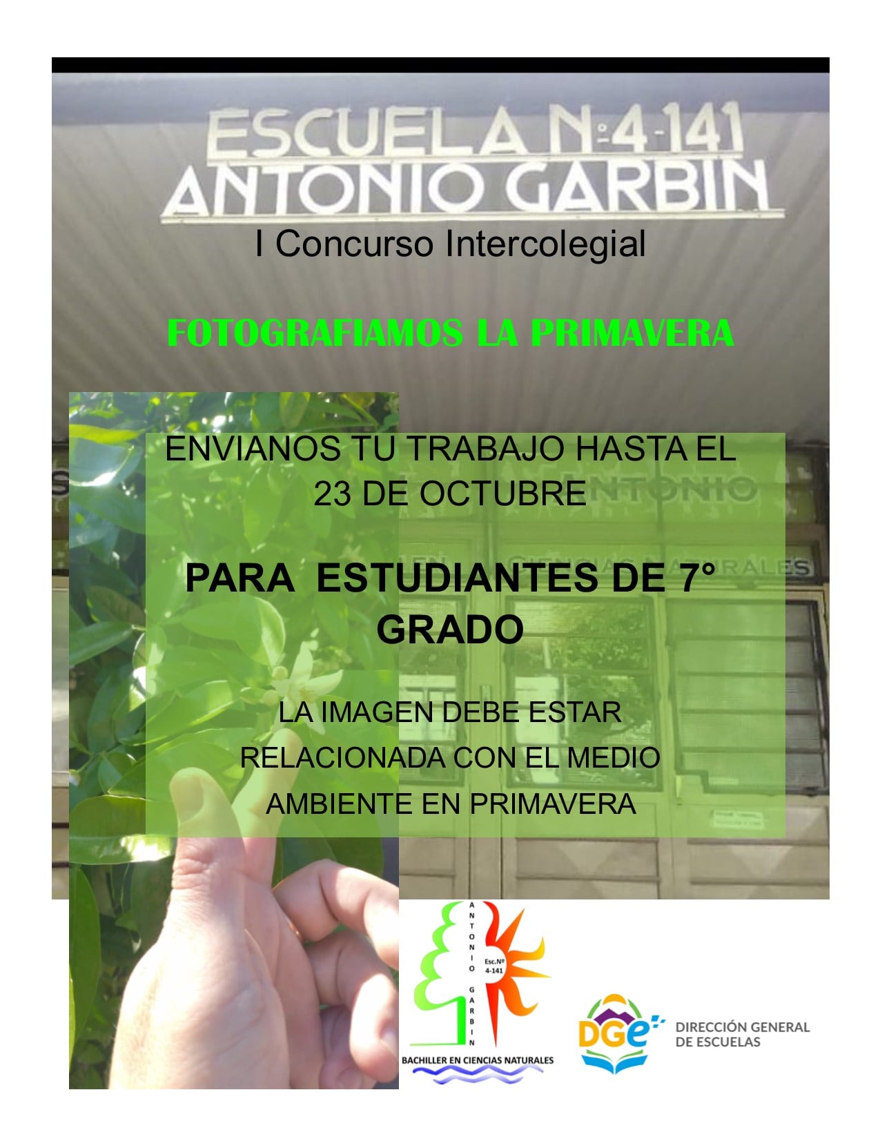 La escuela Garbín realizó un concurso  intercolegial de fotografías ecológicas