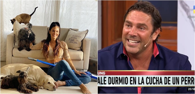 Matías Alé reveló que dormía en la cucha del perro cuando salía con Silvina Escudero