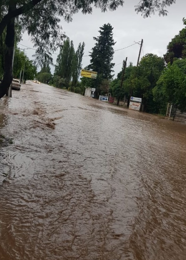Trabajos y asistencia del municipio ante la fuerte tormenta