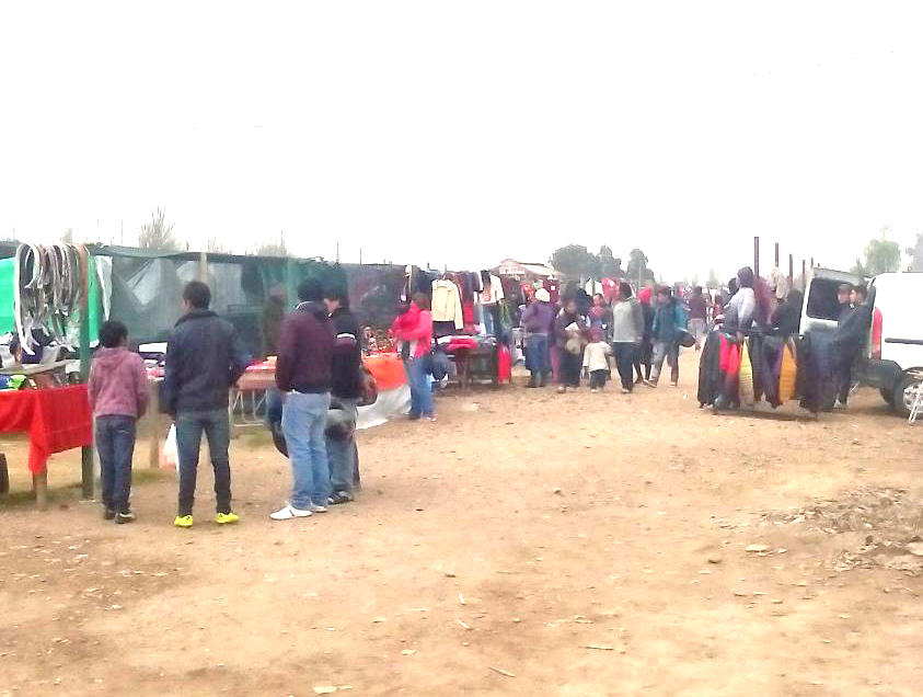 Trabajan en un predio  para que funcione la  Feria de Salto de las Rosas