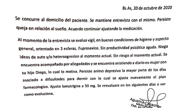 La psiquiatra de Maradona fue­ imputada por falsear un informe­