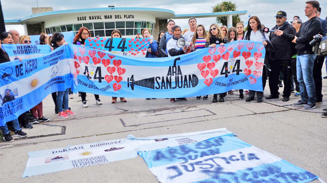 Es ley la indemnización para los familiares de los tripulantes del ARA San Juan