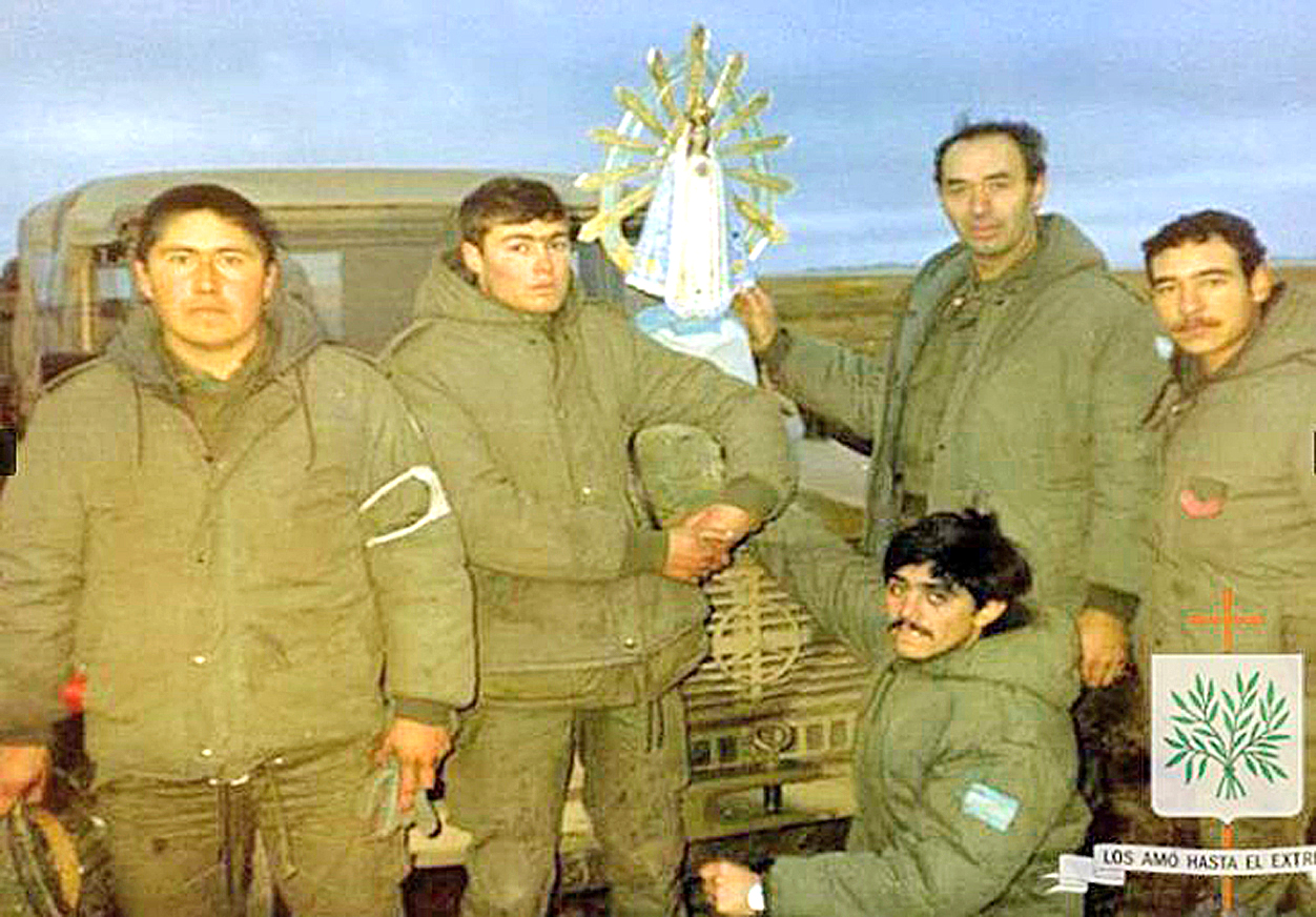 La escuela Bufano recibirá  una réplica de la Virgen de Luján  que acompañó a los soldados argentinos en Malvinas