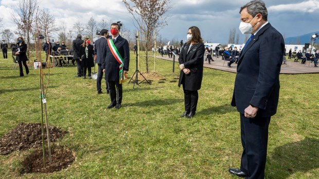 Italia recordó a las más de cien mil víctimas del coronavirus