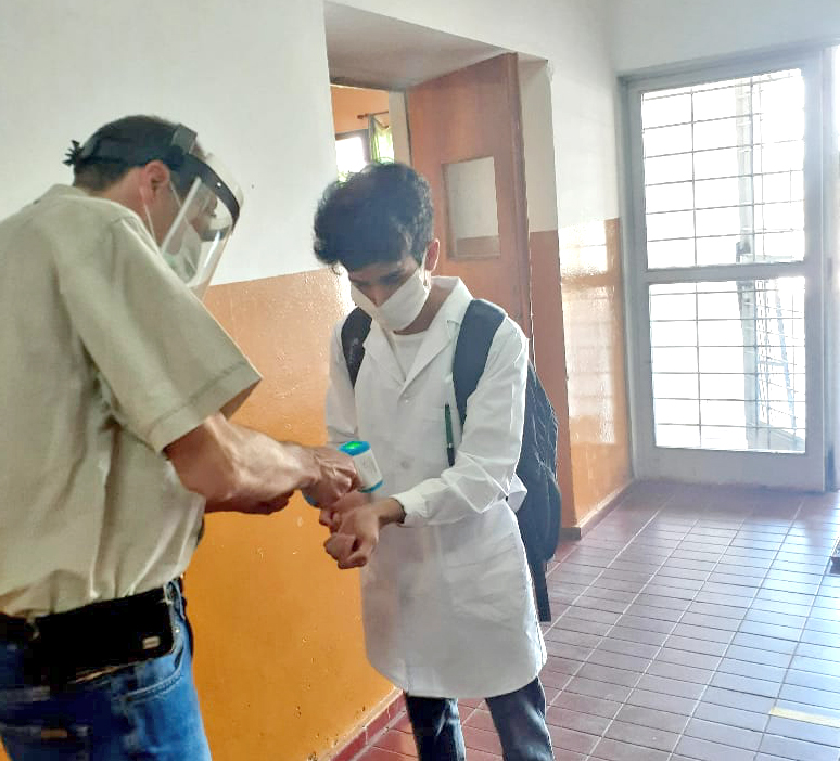 Thomas mantuvo otra reunión  interinstitucional para analizar las primeras  semanas de clases presenciales