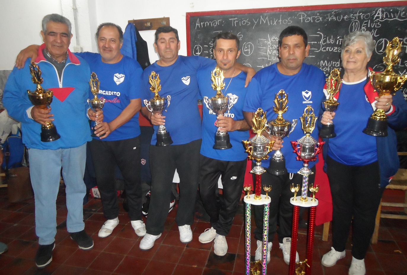 Pedal y Cuadro Nacional ganadores del torneo de bochas “Aniversario del Sportivo Pedal Club”
