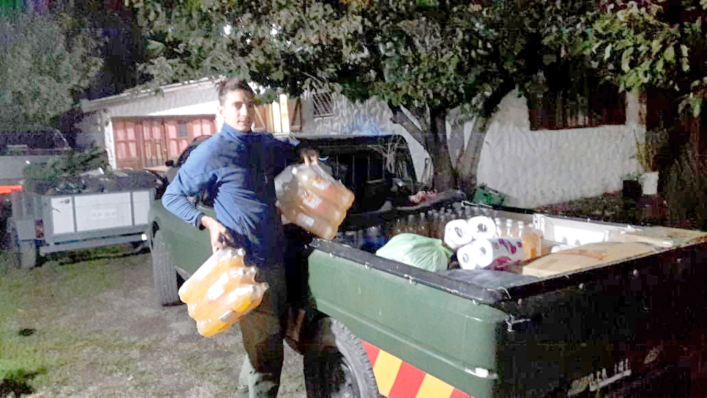 Regresó a San Rafael tras ayudar en la  zona de incendios  de la Patagonia