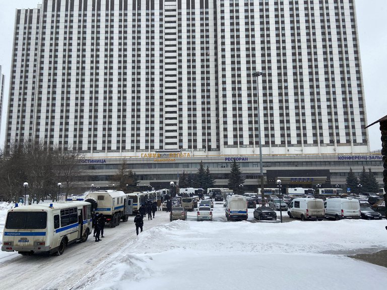 Rusia: al menos 180 detenidos en un acto de la oposición en Moscú
