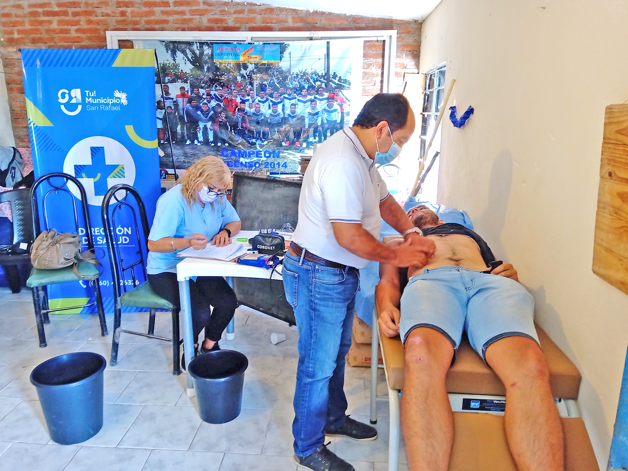 Llevan a cabo controles  sanitarios a niños y jóvenes  jugadores de fútbol