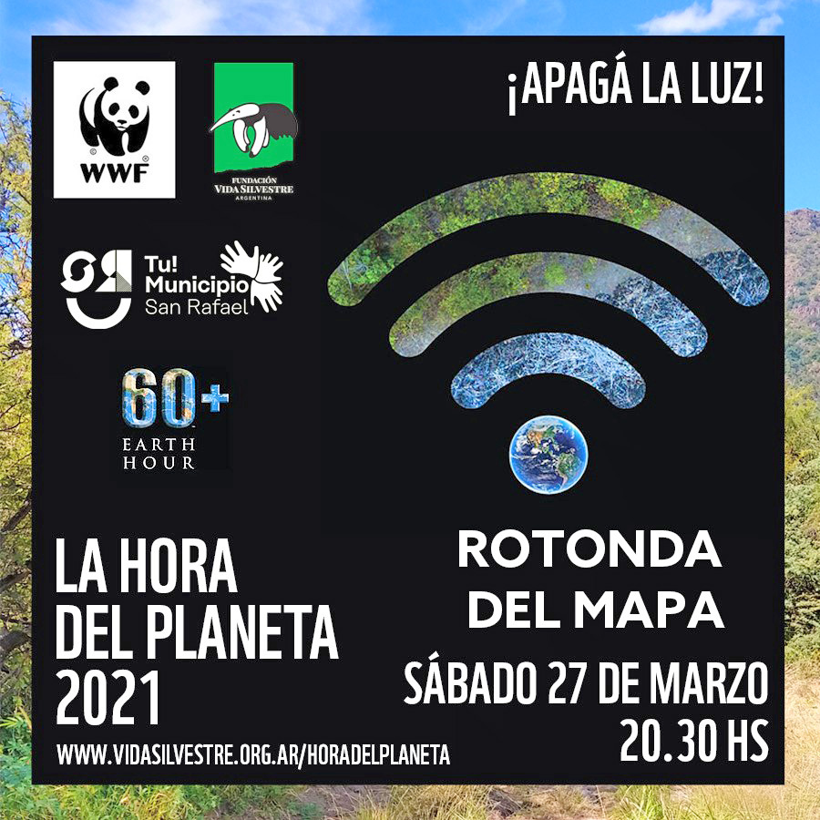 Se viene una nueva edición  de “La Hora del Planeta”  y San Rafael dirá presente