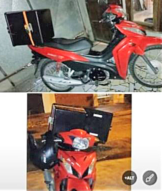 Dejó la moto estacionada  y se la robaron