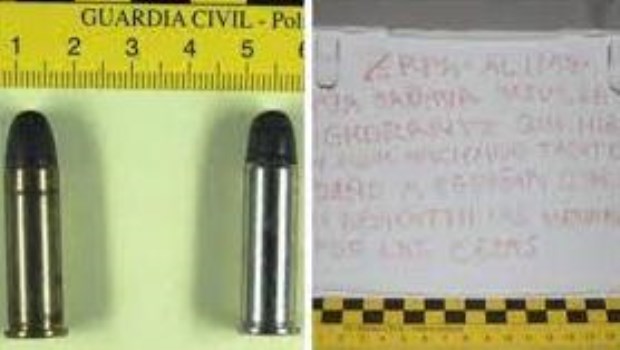 Detectan una carta con dos balas dirigida al expresidente español Rodríguez Zapatero
