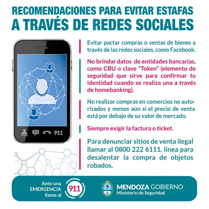 Recomendaciones para evitar estafas telefónicas y por redes sociales