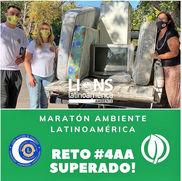 El Club de Leones local  se sumó a la “Maratón  Ambiente Latinoamérica”